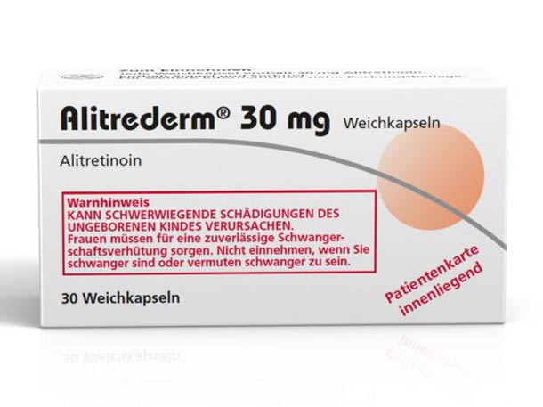 Packshot – Alitrederm 30mg – 30er Packungsgröße