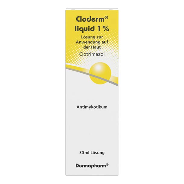 Packshot – Cloderm Liquid 1% 30ml