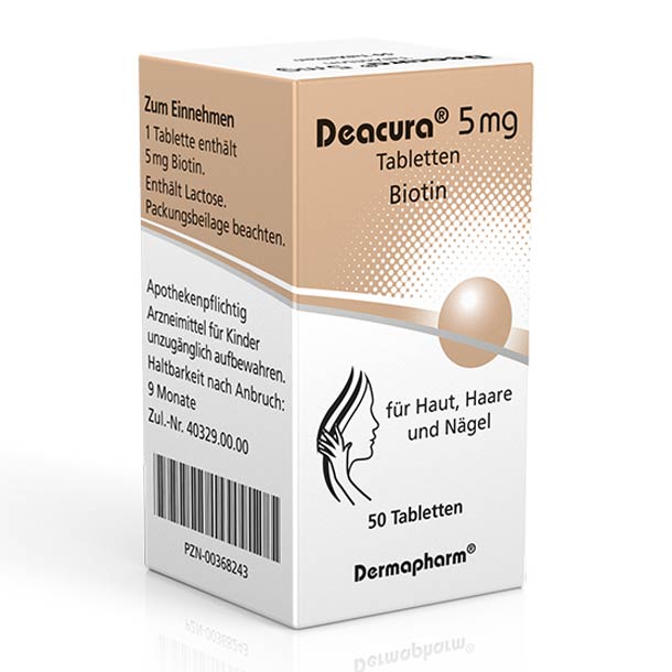 Packshot – Deacura 5mg Tabletten 50Stk