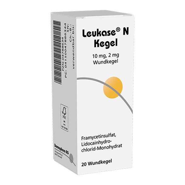 Packshot – Leukase N Kegel 20er wundkegel