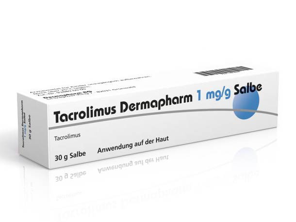 Packshot – Tacrolimus Dermapharm Salbe 1mg 30g
